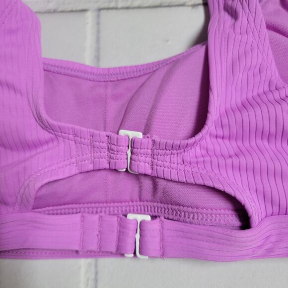 Stoney Clover Lane Cutout Back Swim Bikini Top Purple Size XS (0-2) - Picture 4 of 7
